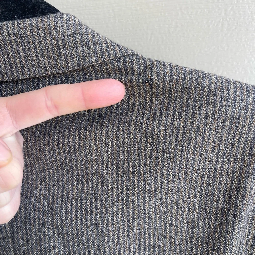 Vintage Dunhill Blazer‎ Jacket Mens 54L Herringbone Wool Cashmere Sport Coat